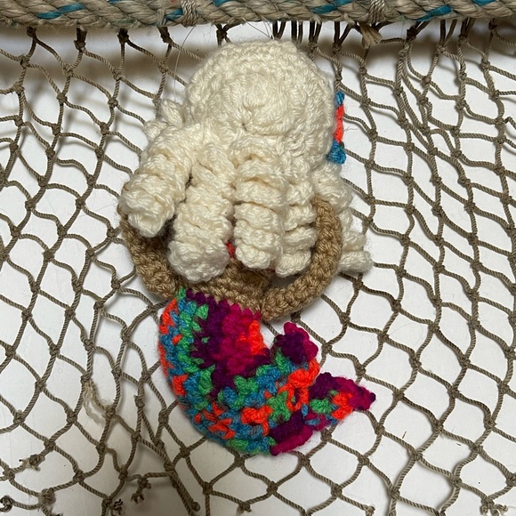 Crochet Mermaid Doll Ornament SK - Picture 2 of 3